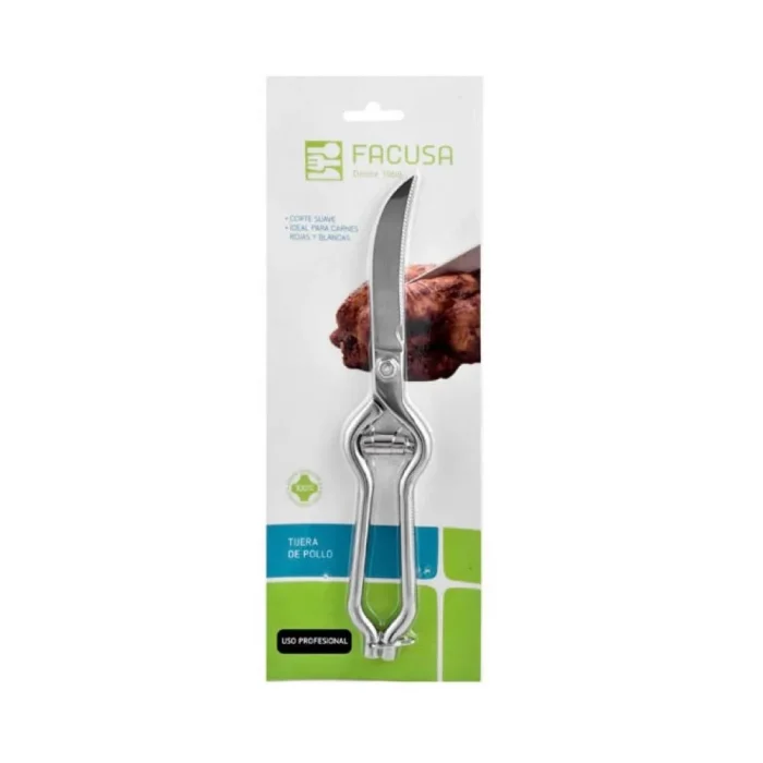 Facusa - Blister Tijera De Pollo Inox Facusa - Blister Tijera De Pollo Inox - Imagen 1