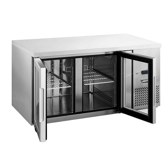 Meson Refrigerado 2 Puertas De Vidrio VENTUS VMR2PS-280V Mesón Refrigerado 2 Puertas De vidrio VMR2PS-280V - Imagen 2