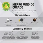 Victoria - Sartén Hierro Fundido Red.Precurado Doble Asa Grill 10/25 Cm - Imagen 4