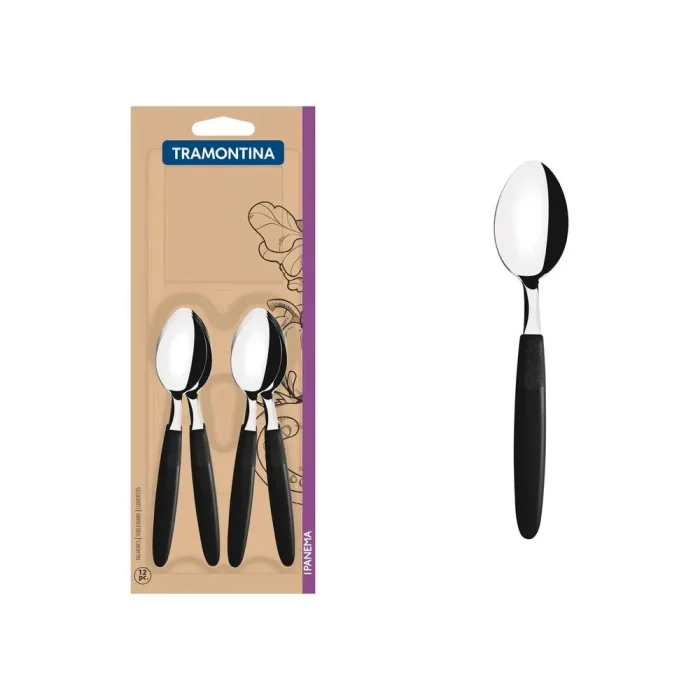 10057561-1 Tramontina - Cuchara de Té Ipanema Negro x12 pzas - Imagen 1