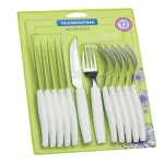 Tramontina - Jgo De Cubiertos X 12 Munique Blanco