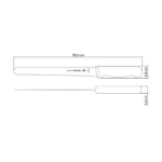 Cuchillo para Pan Profesional con Mango Blanco 10" | 25 cm Tramontina - Imagen 3