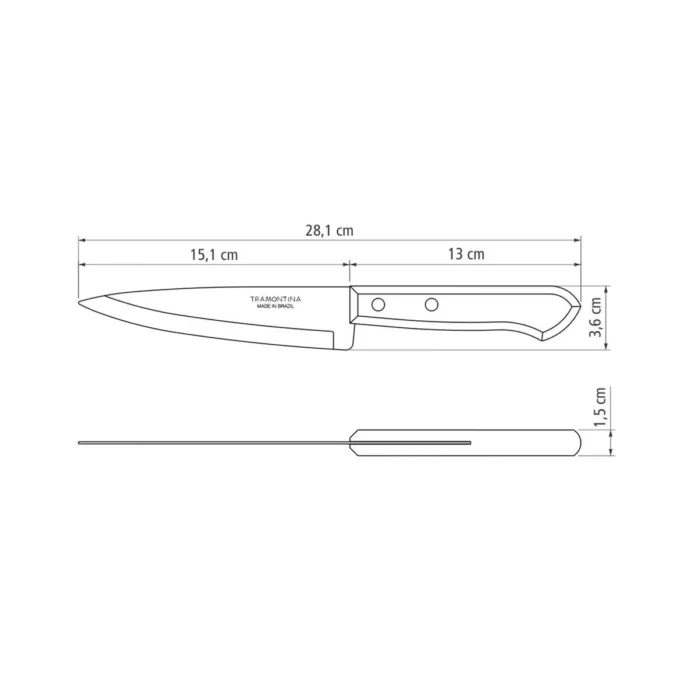 Cuchillo de Cocina Dynamic 6" | 15 cm Tramontina - Imagen 3