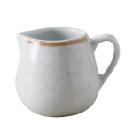 Vajillas Corona - Cremera C/Asa Redonda 88cc Artesano Beige