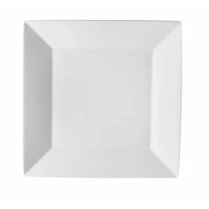 Vajillas Corona - Plato Postre 23.2 X 23.2 Cm Cuadr.Zen Blco