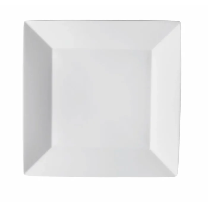 45290928-1 Vajillas Corona - Plato Postre 23.2 X 23.2 Cm Cuadr.Zen Blco - Imagen 1