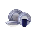 Vajillas Corona - Vajilla 4-16 Trazos Azul Vl188G040116