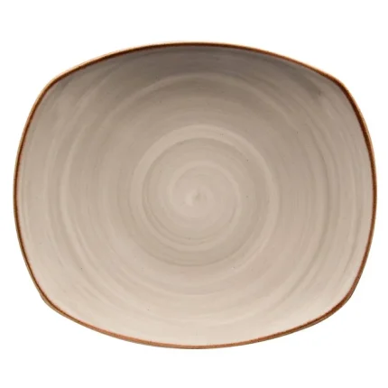 Vajillas Corona - Plato Pando 25.4 Cm Artisan Gris