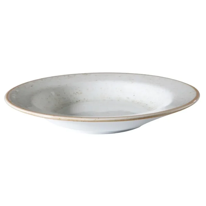 45320821-1 Vajillas Corona - Plato Hondo Ala 340Cc Artisan Beige - Imagen 1