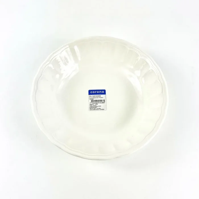 45376328-1 Vajillas Corona - Plato Hondo Caz 20.5Cm Caribe - Imagen 1