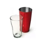 Coctelera Boston Color Rojo C/Vaso 800 Ml