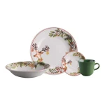 Vajillas Corona - 4/16 Reno De Navidad