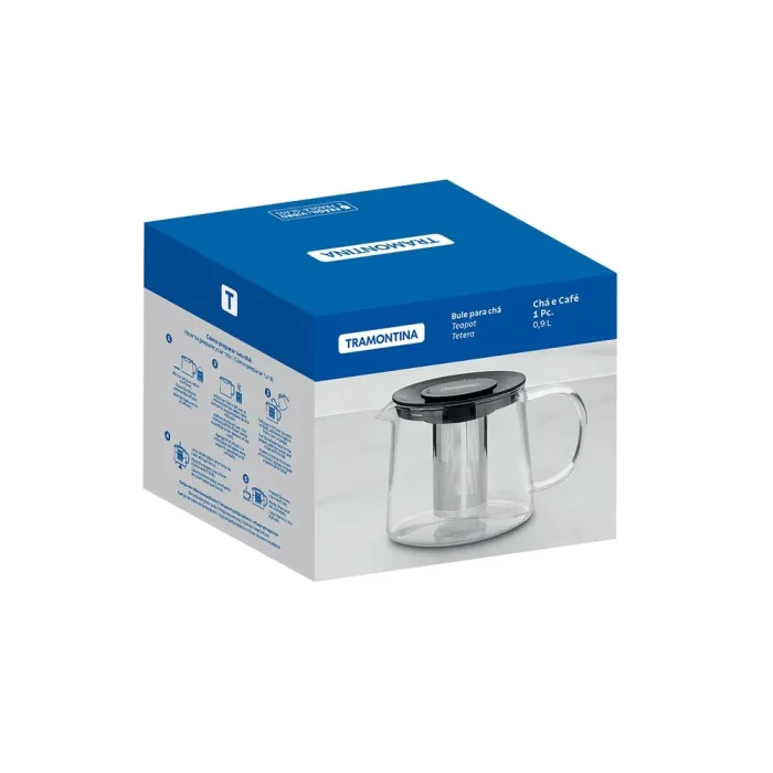 10159161-3 Tetera Vidrio c/Infusor 0.9L - Tramontina - Imagen 3