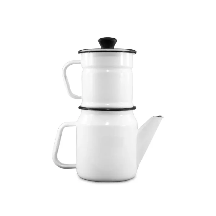 50033020-1 Cafetera Esmaltada 2Pz N10 - Imagen 1