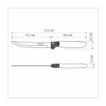 Tramontina - Set Cuchillos 5" x 12 Piezas Ipanema Negro 3360/905 - Imagen 2