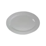 Fuente Loza Oval 10" Blanco