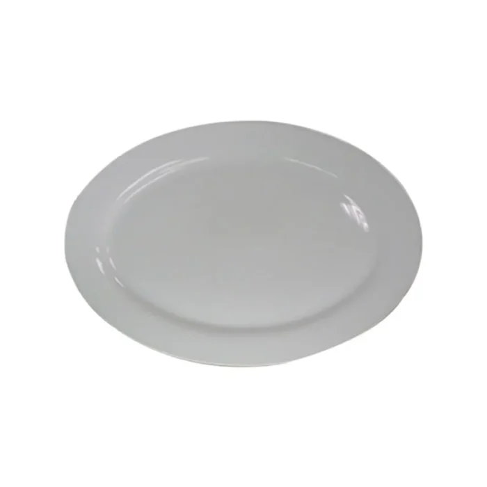 45080111-1 Fuente Loza Oval 10" Blanco - Imagen 1