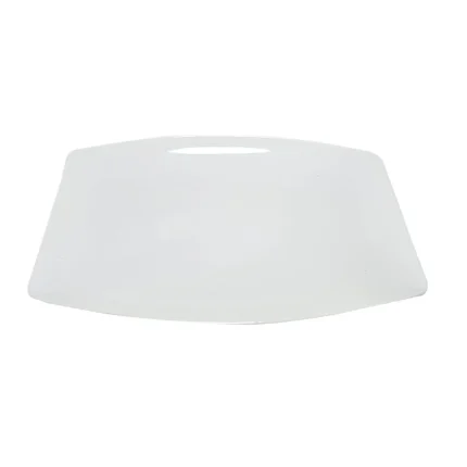Fuente Loza 14" Rectang.Blco