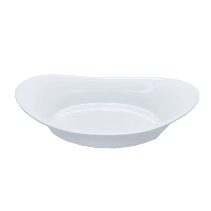 45080238-2 Fuente Loza 11.5" Oval Hondo Blco - Imagen 2