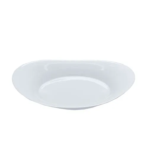 45080238-3 Fuente Loza 11.5" Oval Hondo Blco - Imagen 3