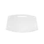 Fuente Loza 10" Rectang.Blco