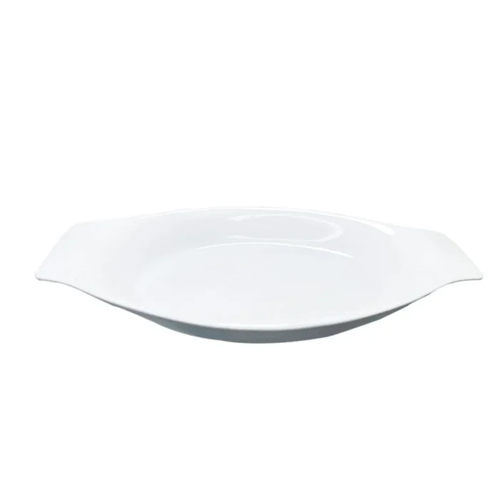 45080360-1 Fuente Loza 12" Oval. Blco - Imagen 1