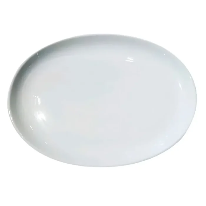 45080945-1 Fuente Ovalada Blanco (Pavo) 47X36.5X4.2 Cm (H) - Imagen 1