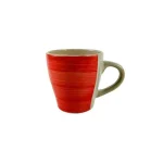 Jarro 10 Onz Cónico rayas Rojas