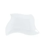 Plato Tendido Loza 8" Cuad.Blco