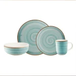 Vajilla 4-16 Caoba Azul - Vajillas Corona