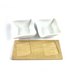 Set De 2 Bolos Cuadrados 9.5*9.5*4 Cm B/Madera - Imagen 3
