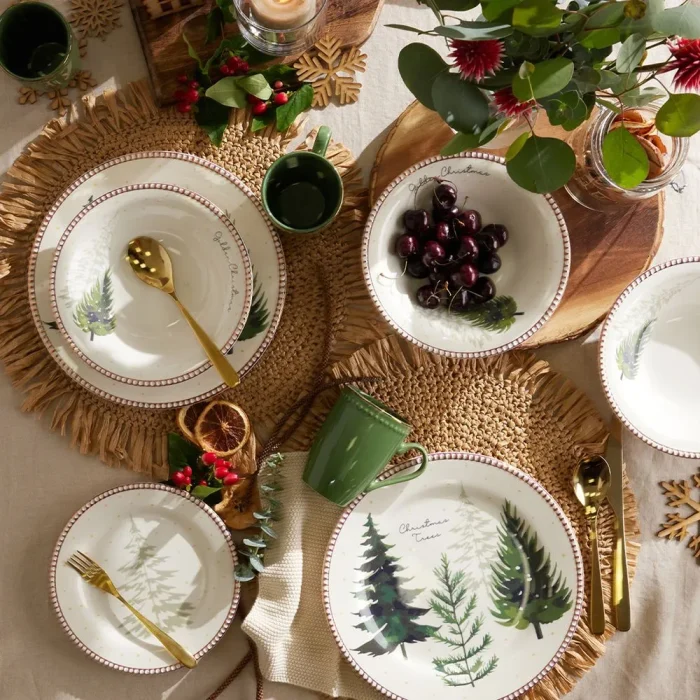 Vajilla 4/16 Christmas Trees Vl129I040116 - Imagen 2