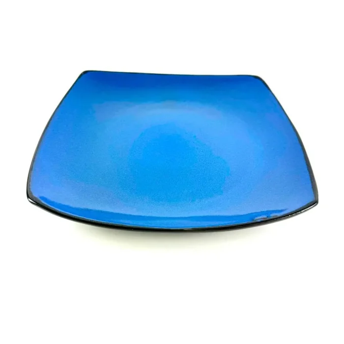 45376662-3 (1) Plato Tendido Cuadrado Azul 27 Cm - Imagen 1