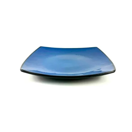 Plato Tendido Cuadrado Azul 19 Cm
