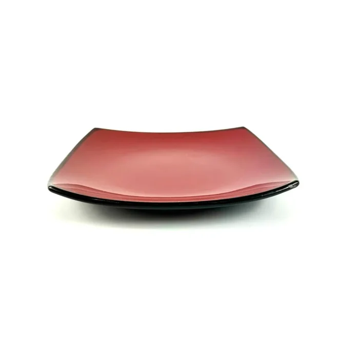 45376694-2 Plato Tendido 7.8" Cuadrado Rojo Ext Negro - Imagen 2