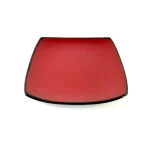 Plato Tendido 7.8" Cuadrado Rojo Ext Negro - Imagen 3
