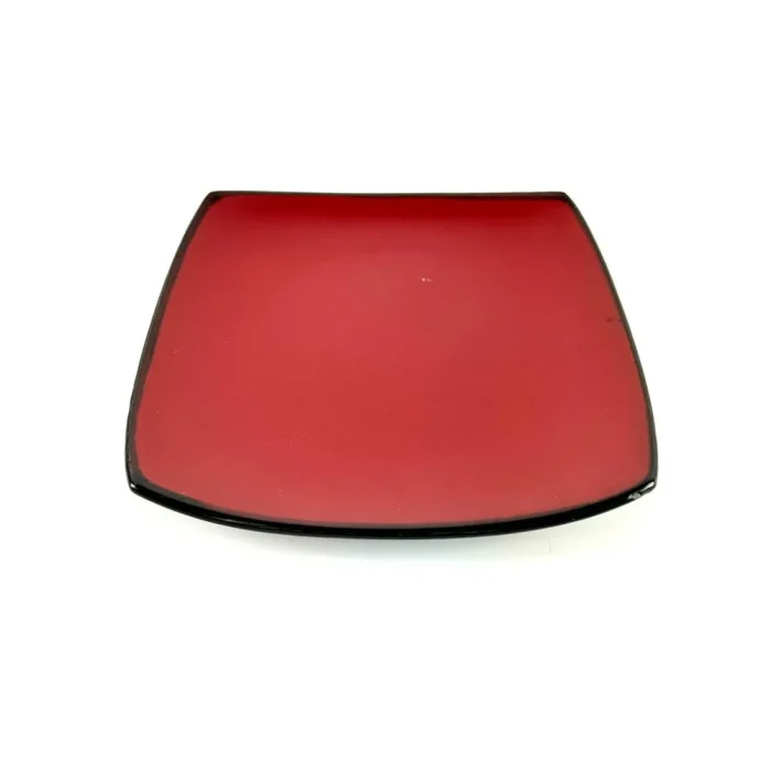45376694-3 Plato Tendido 7.8" Cuadrado Rojo Ext Negro - Imagen 3