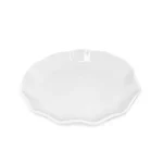 Platón Tendido Ondas Loza Blanca 10" (25x24.5x4 cm) - Imagen 2