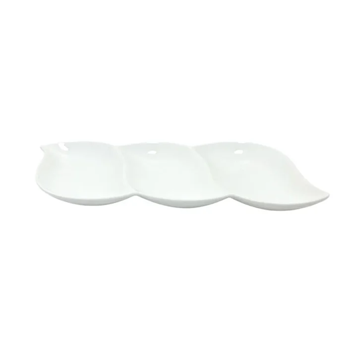 45376912-2 Plato Piqueo 14" Olas 3 Divisiones Hotelware - Imagen 2