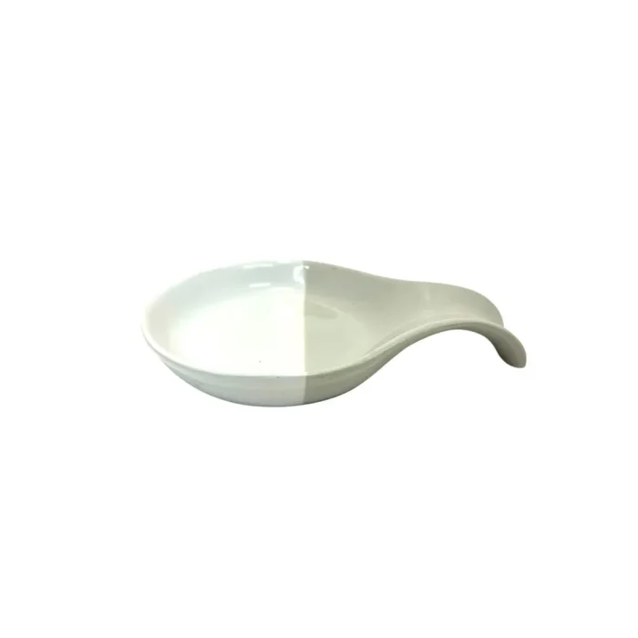 45376997-1 Plato Bicolor Blanco c/Crema c/Asa - Imagen 1