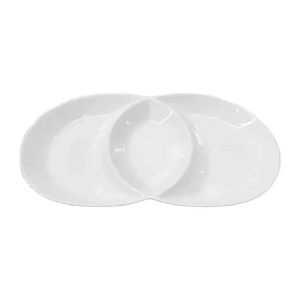 Plato Piqueo 12" Redondo 3 Divisiones
