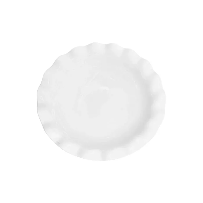 45414151-2 Bowl Ondulado Loza Blanca 10" (25.3x25.3x8.5) - Imagen 2