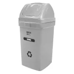 Papelera Bodeguita Gris (Vidrio) Vaiven 75 Lt Ecobasa # 9280 Basa