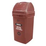 Papelera Bodeguita Marron (Organicos) Vaiven 75 Lt Ecobasa # 9280 Basa
