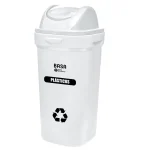 Papelera Bodeguita Blanco (Plásticos) T/Vaiven 50 Lt Ecobasa (7940)