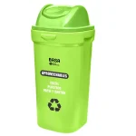 Papelera Bodeguita Verde (Aprovechables) C/T Vaiven 50 Lt Ecobasa (7940)