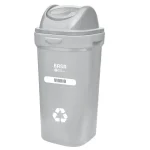 Papelera Bodeguita Gris (Vidrio) C/T Vaiven 50 Lt Ecobasa (7940)