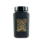 Frasco 2 Lt Cuadrado Dec Kitchen Love Negro
