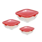 Set Taper Vidrio Cuadrado X 3 Pz