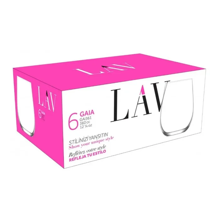 90390551-2 Set X 6 Vaso Gaia Bebidas 360 Cc - Imagen 2